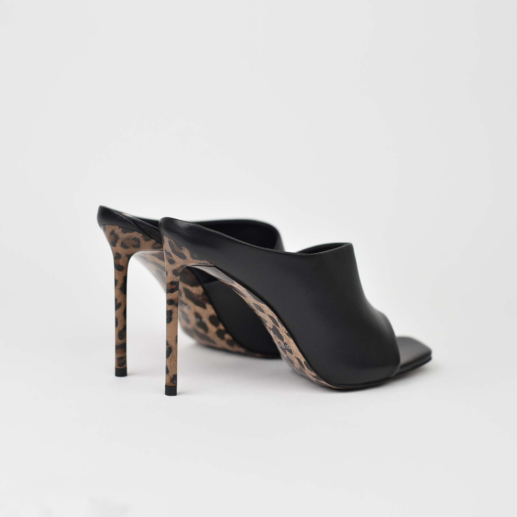 Classic Black Leopard Heels J0-22