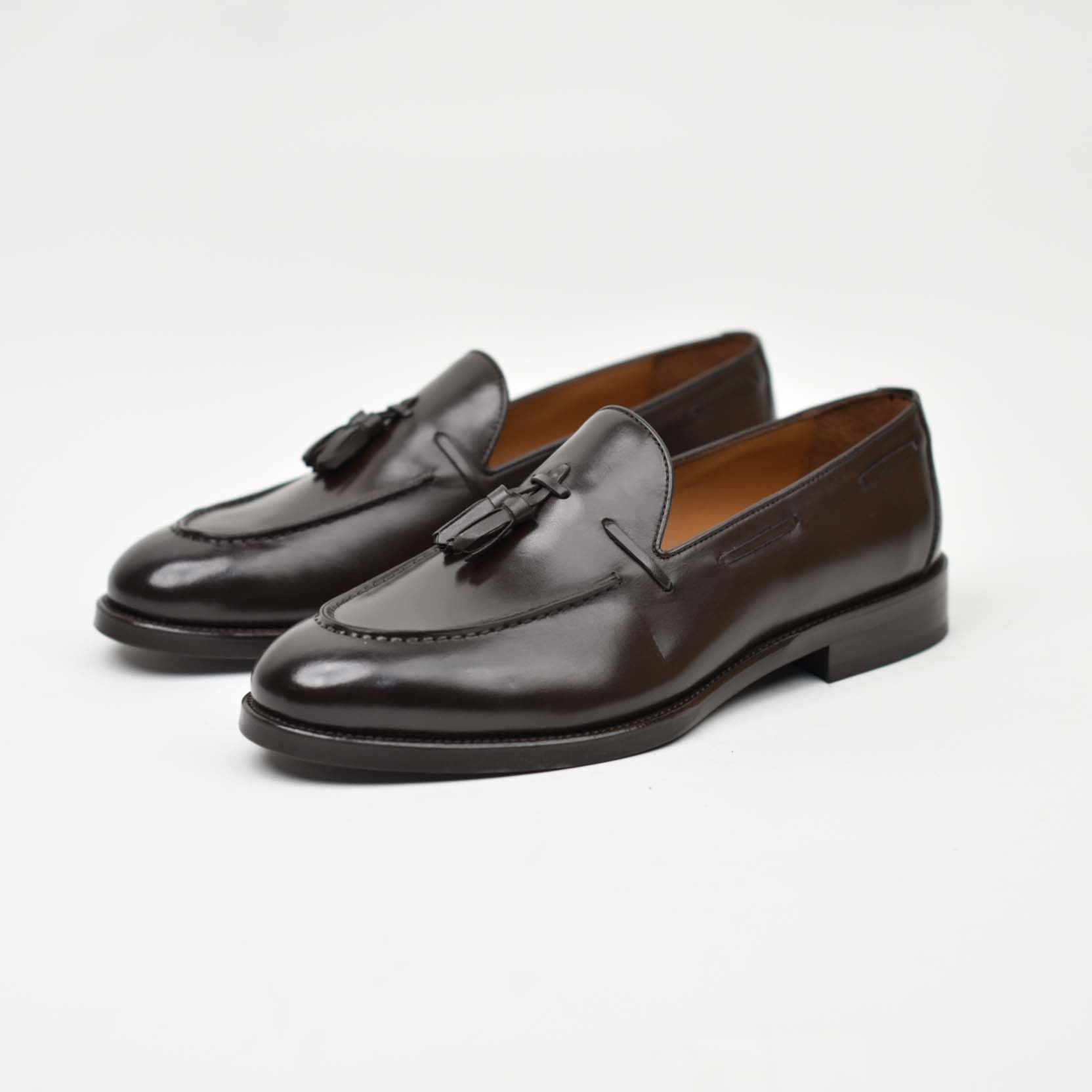 Tassel Loafer – Dark Brown Patina 40-03K
