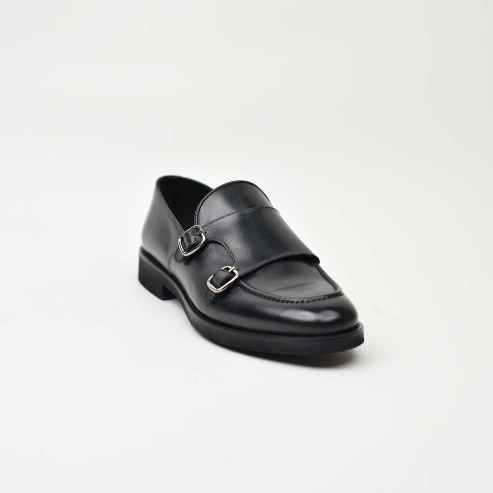 Double Monk Strap-Black 138-03Z
