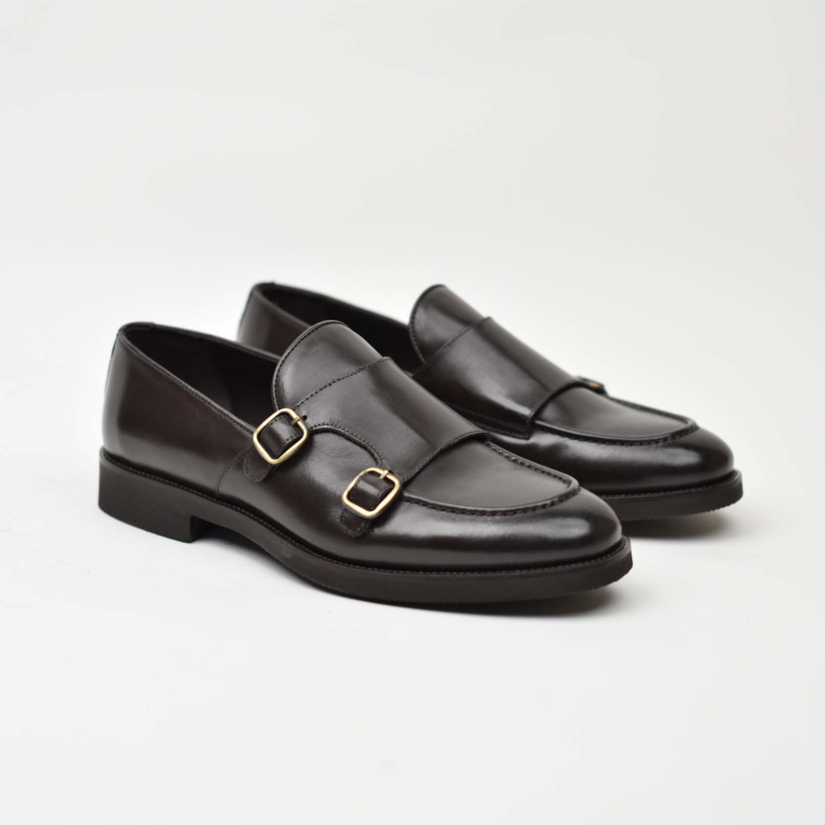 Double Monk Strap-Brown 138-03K